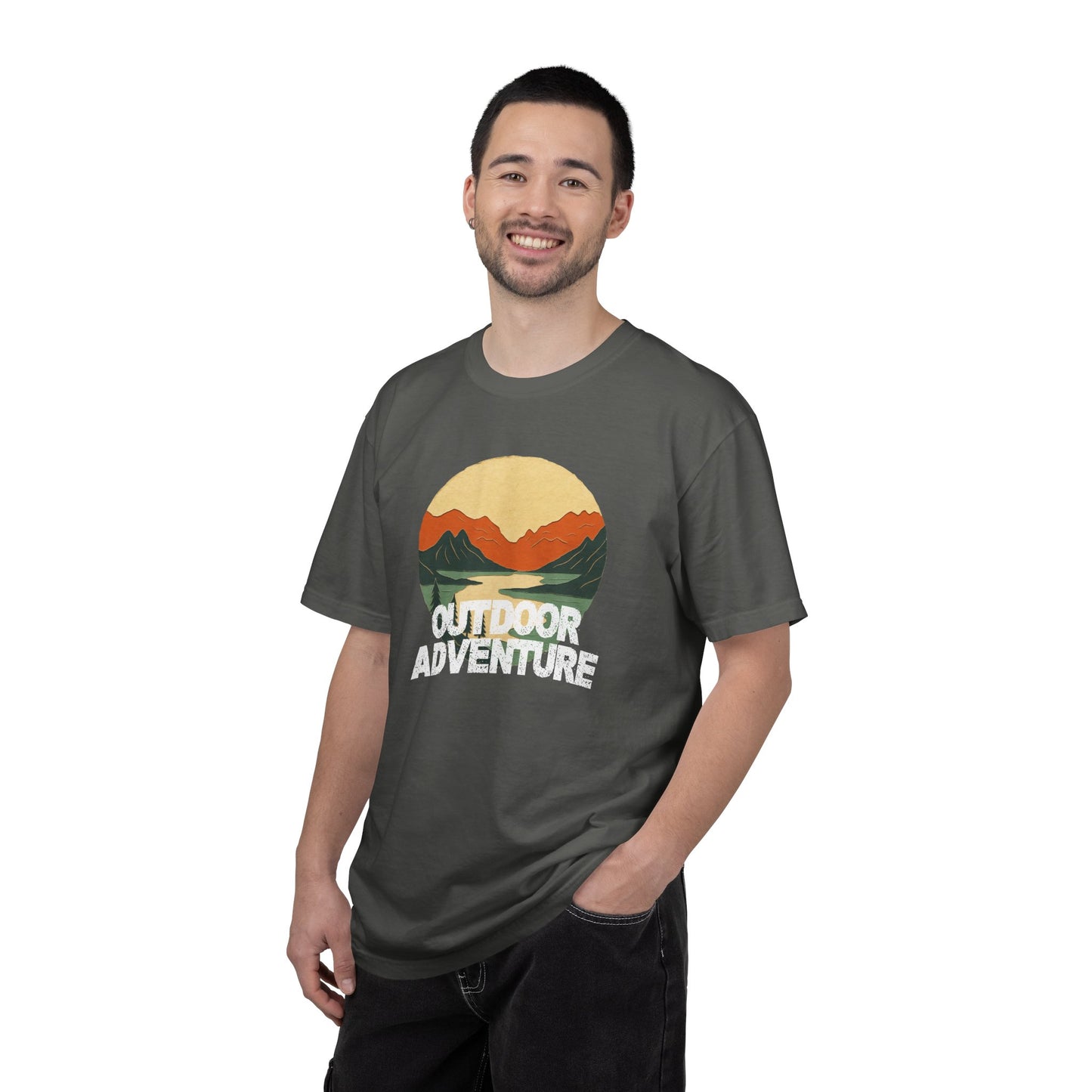 Outdoor Adventure Graphic Garment-Dyed T-shirt