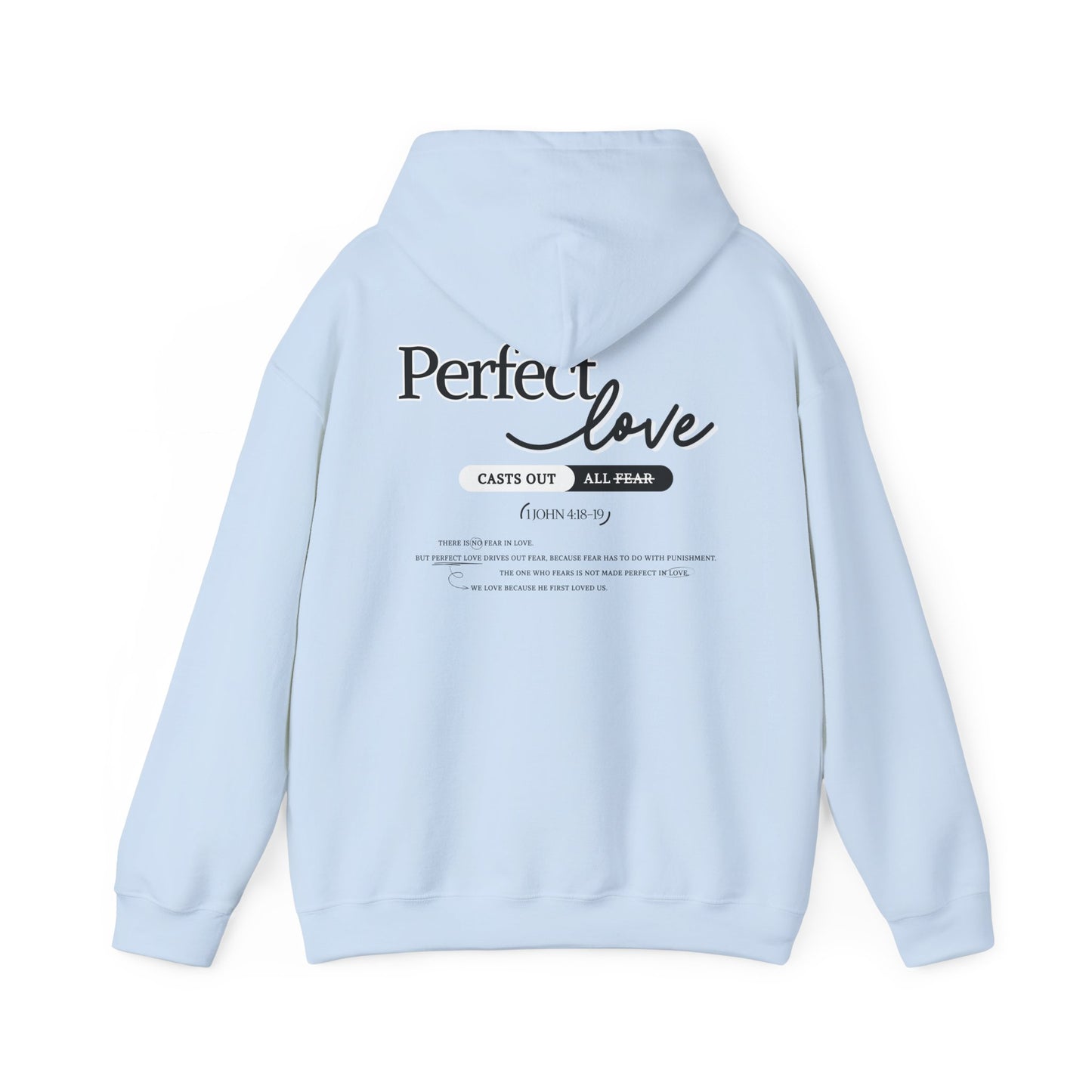 Perfect Love Hoodie | Oversized Pullover Sweatshirt, Minimal Script Design