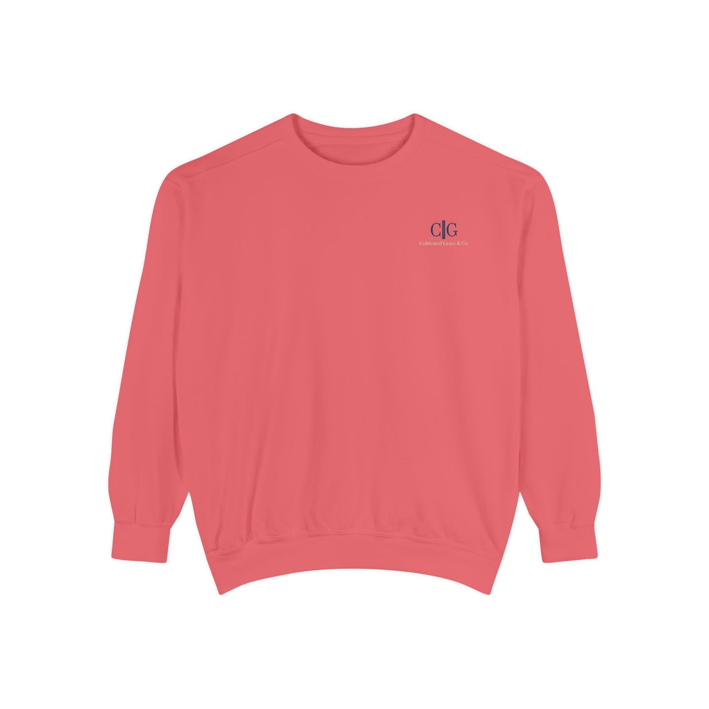 Cultivated Grace Co. Logo Sweatshirt — Comfort Colors Garment-Dyed Crewneck