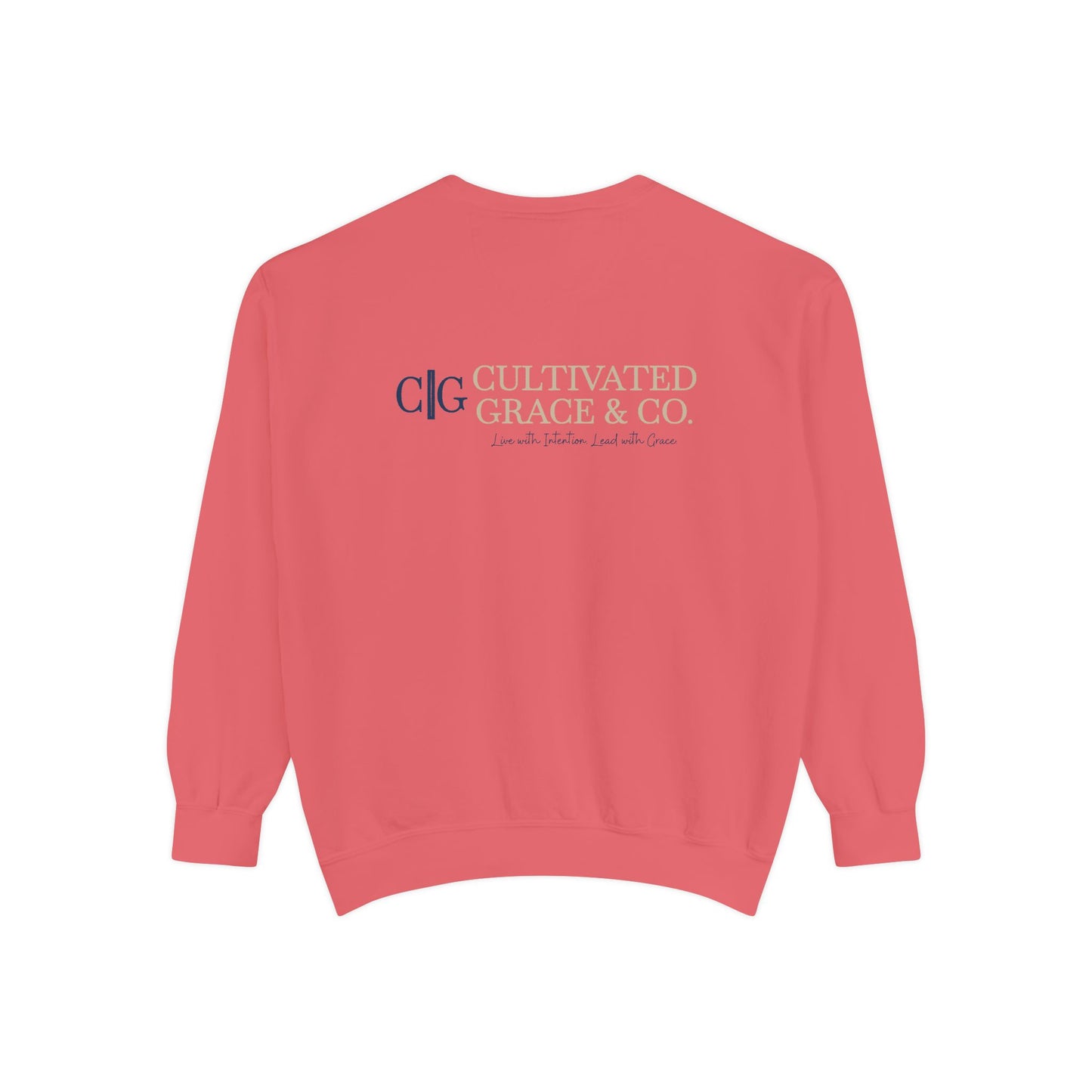 Cultivated Grace Co. Logo Sweatshirt — Comfort Colors Garment-Dyed Crewneck