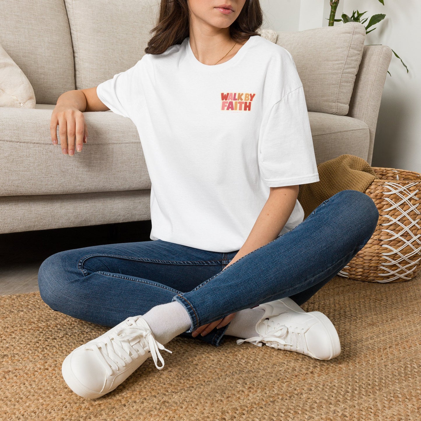 Walk By Faith T-Shirt — Inspirational Christian Faith Tee