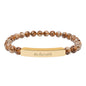 "Be Humble" Natural Stone Bead Bracelet — Stretch Bar Bracelet