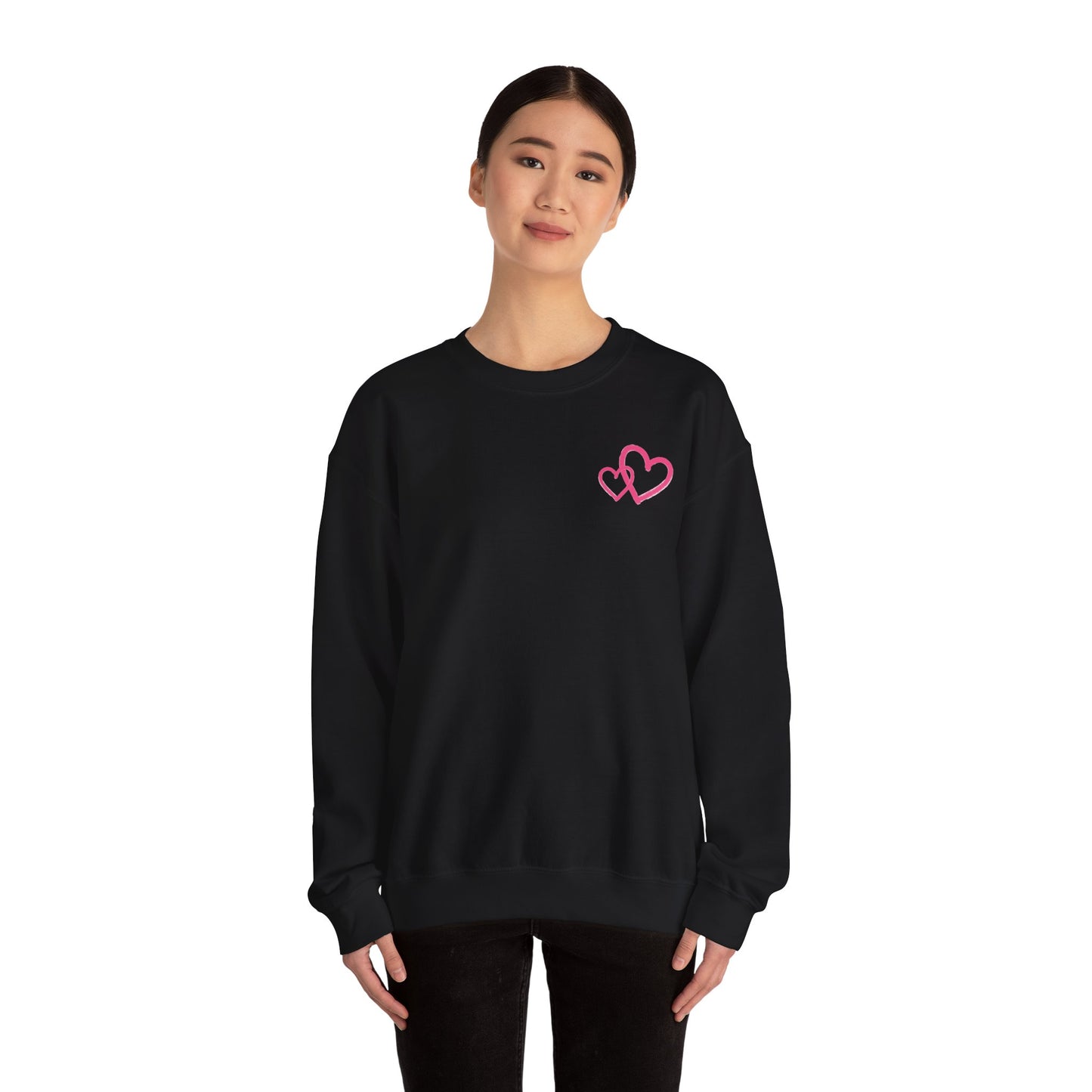 Marker Hearts Crewneck Sweatshirt