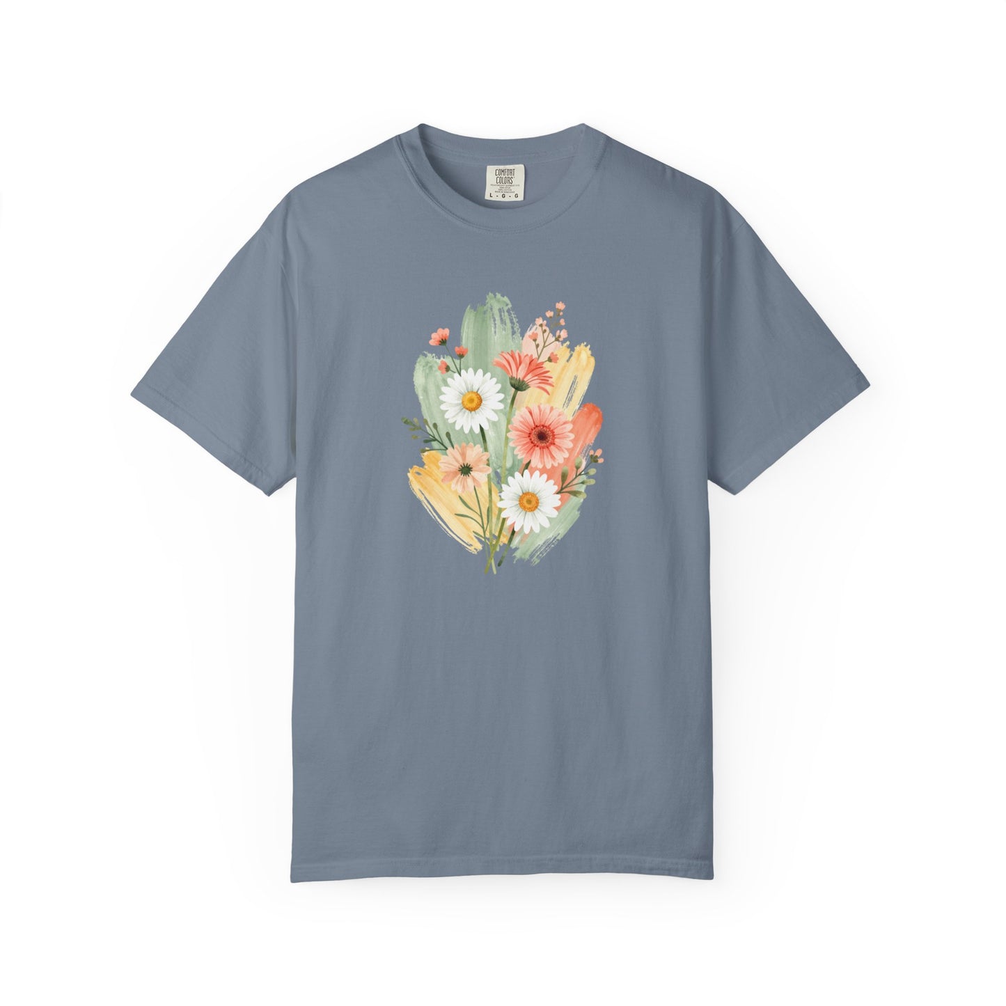 Watercolor Floral Graphic T-Shirt | Comfort Colors