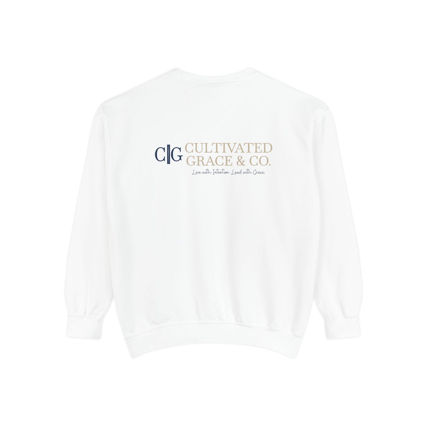 Cultivated Grace Co. Logo Sweatshirt — Comfort Colors Garment-Dyed Crewneck