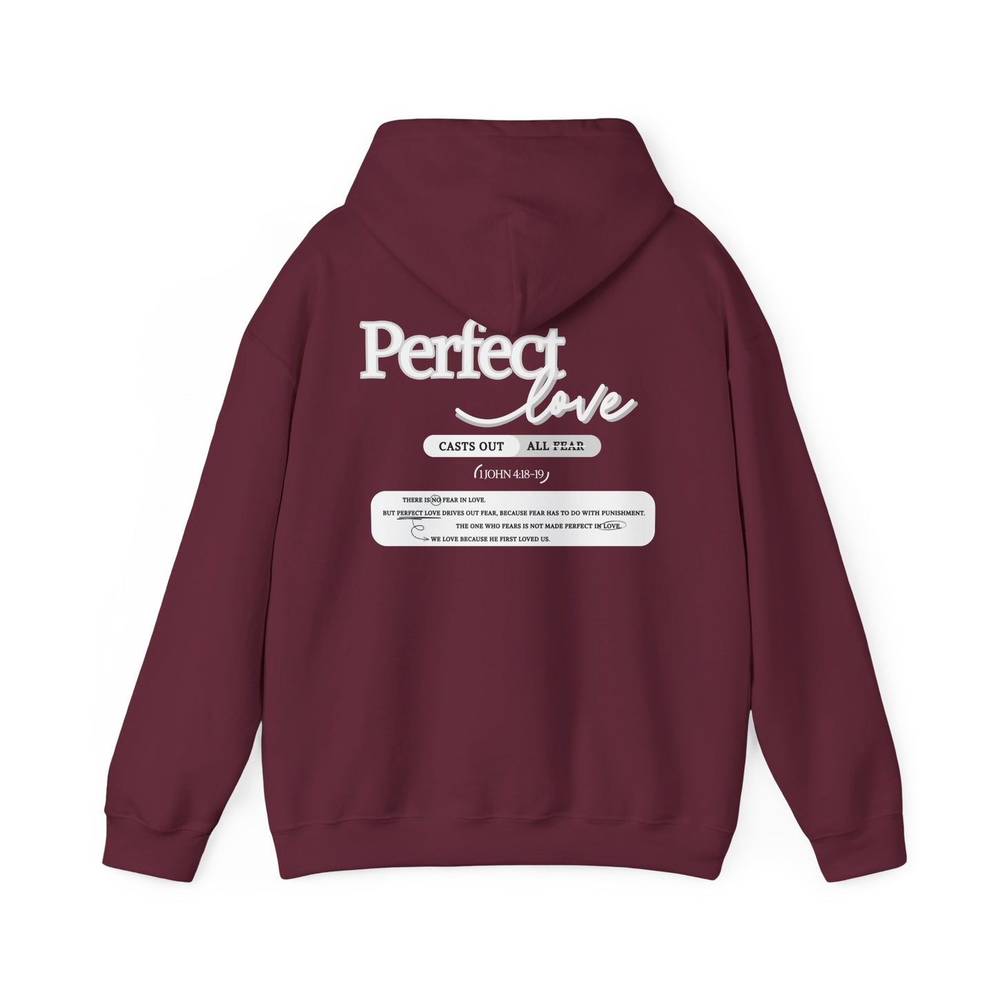 Perfect Love Hoodie | Oversized Pullover Sweatshirt, Minimal Script Design