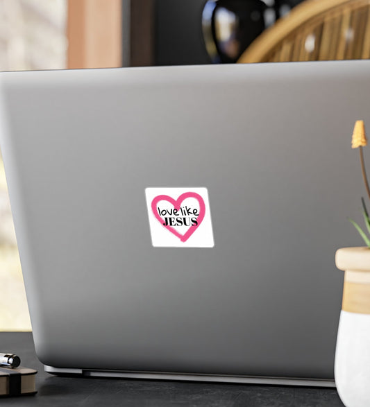 Love Like Jesus Heart Christian Faith Sticker