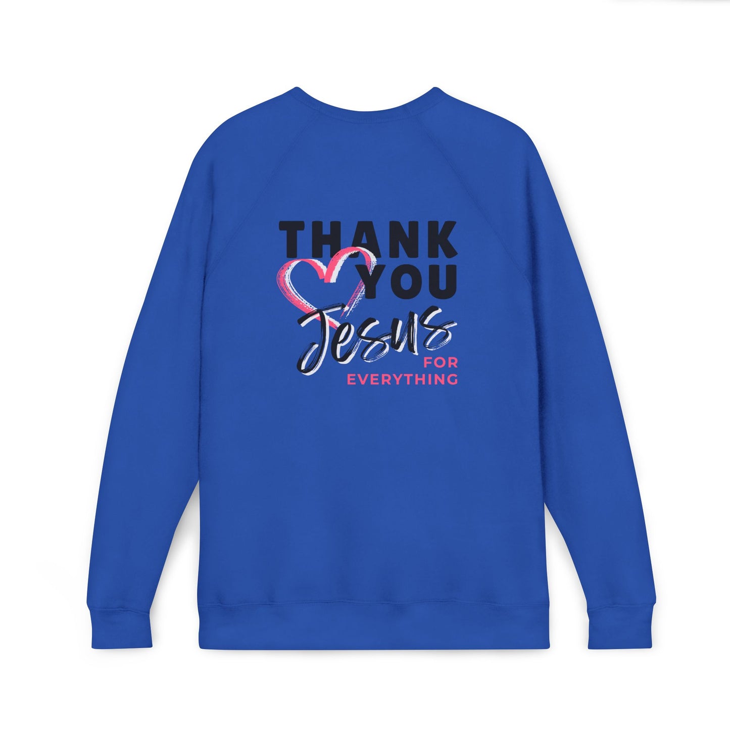 Heart Thank You Jesus Sweatshirt - Cozy Soft Bella-Canvas Faith Christian Crewneck