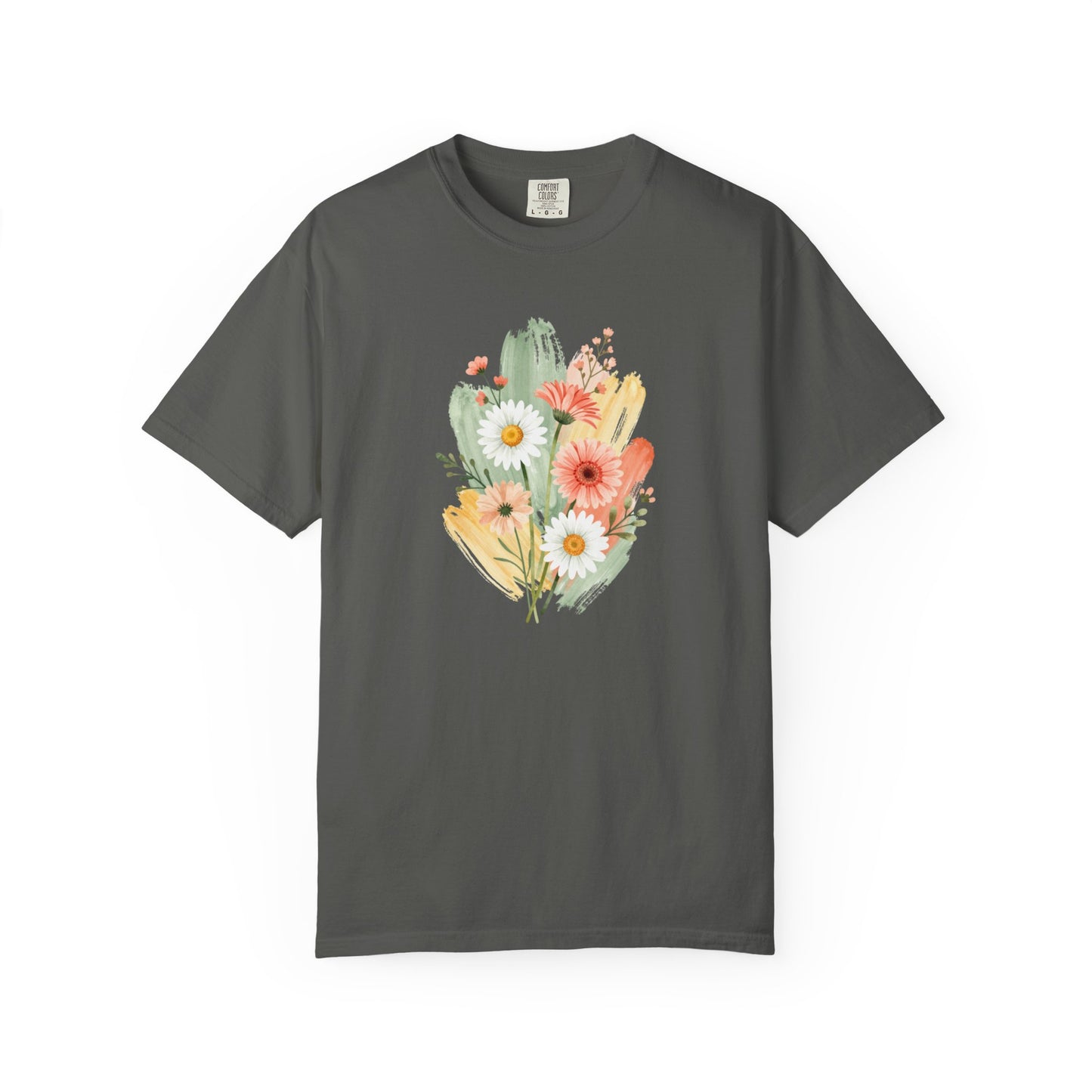 Watercolor Floral Graphic T-Shirt | Comfort Colors