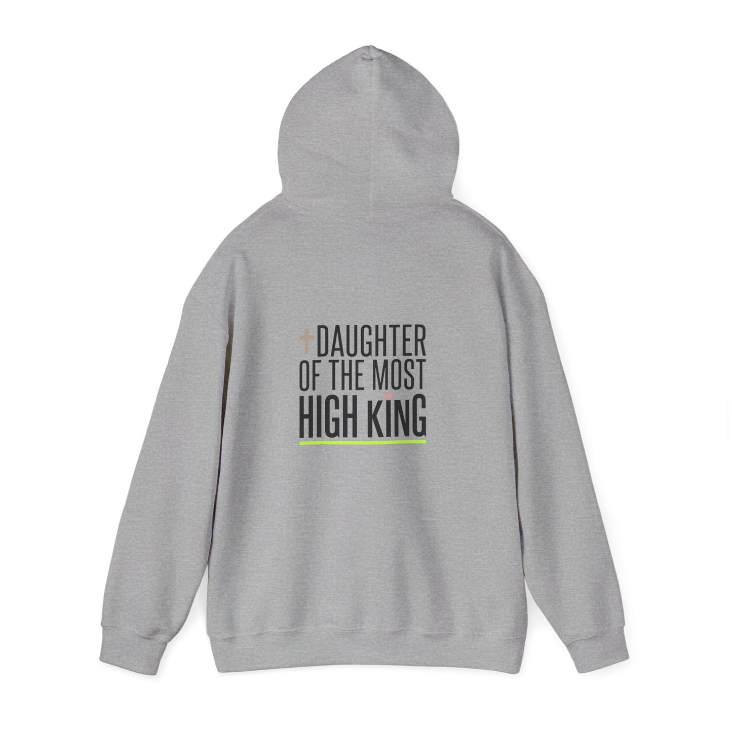 Daughter of the Most High King Hoodie | Faith-Forward Minimalist Christian Apparel