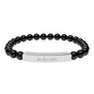 "Be Humble" Natural Stone Bead Bracelet — Stretch Bar Bracelet