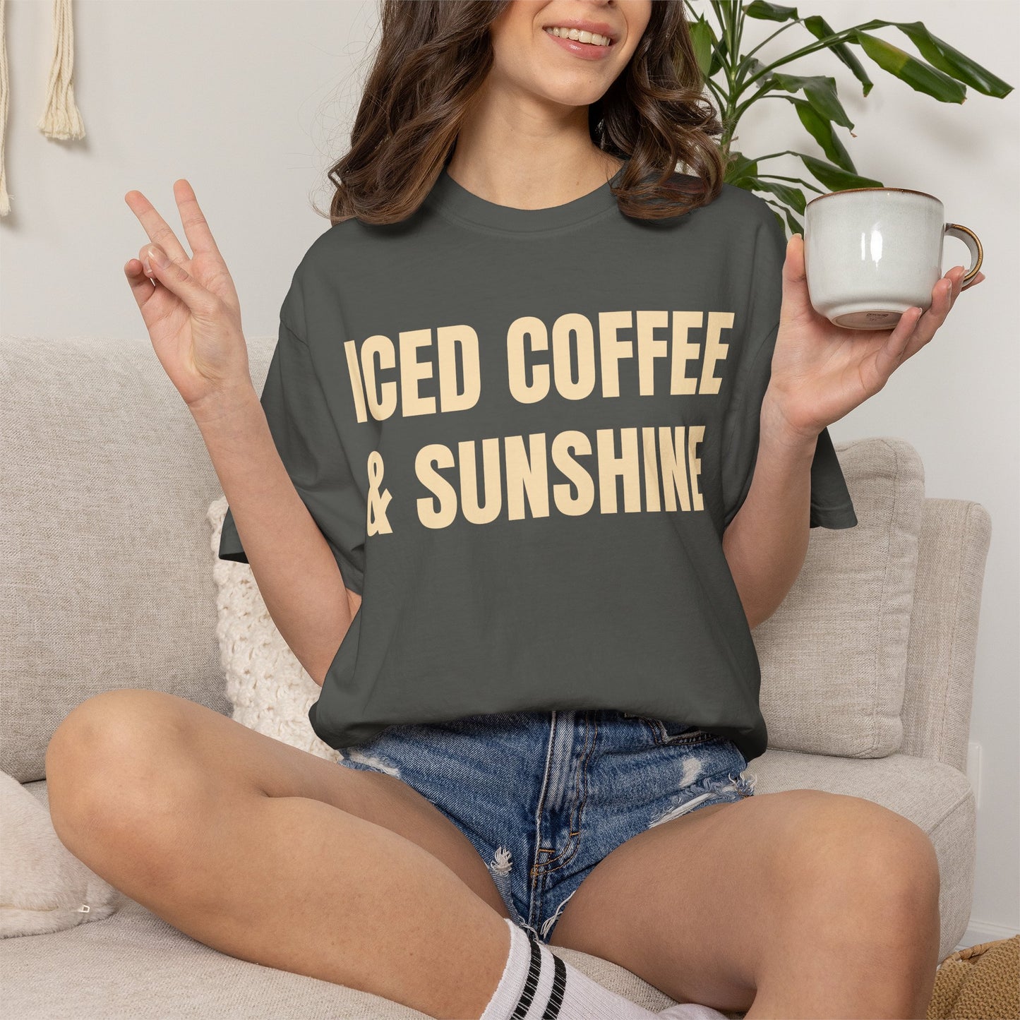 Iced Coffee & Sunshine Garment-Dyed T-Shirt