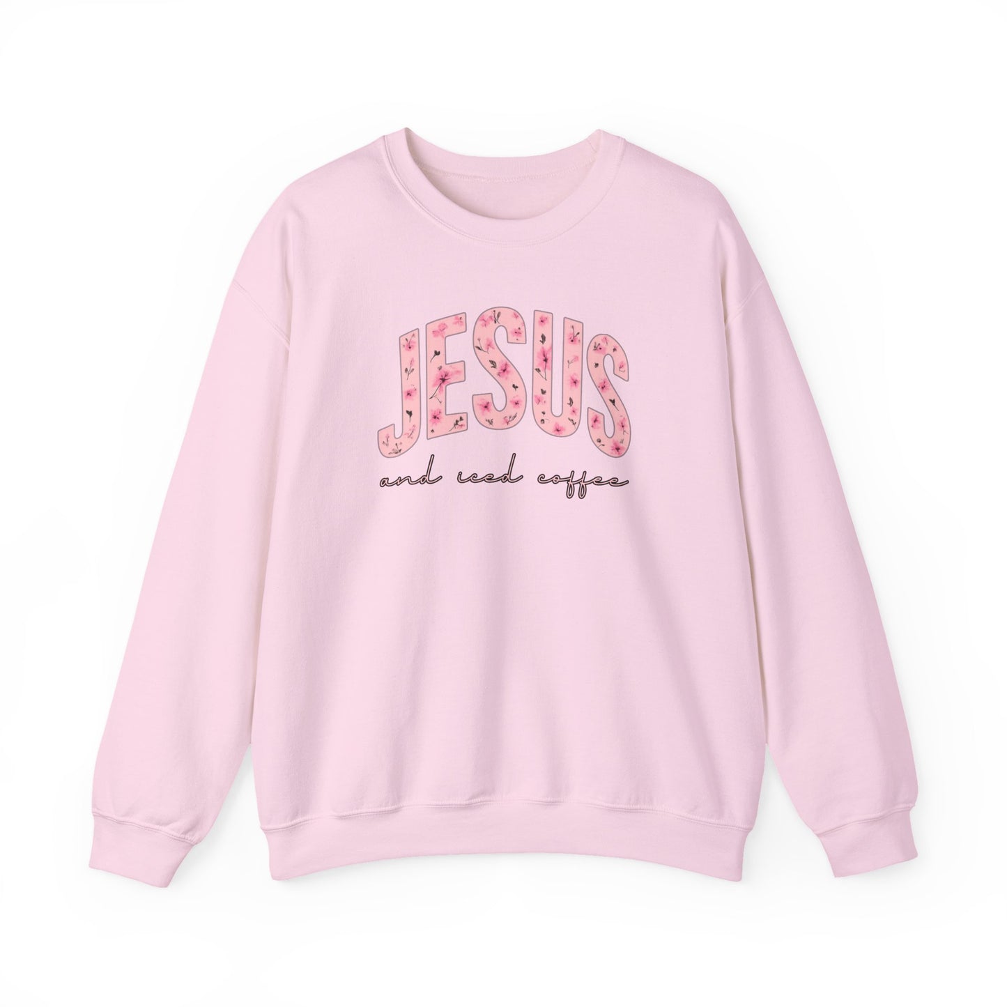 Jesus and Iced Coffee Crewneck Sweatshirt