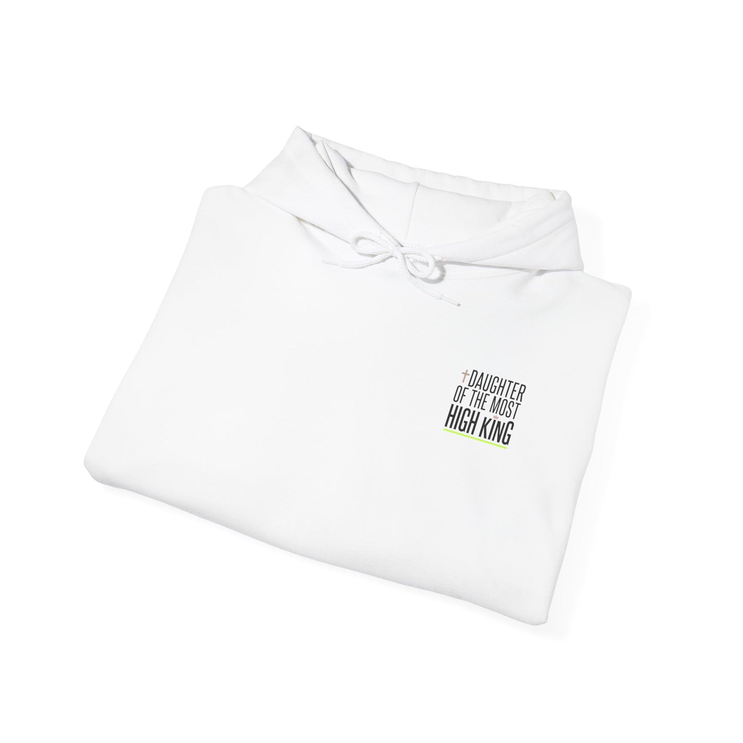 Daughter of the Most High King Hoodie | Faith-Forward Minimalist Christian Apparel