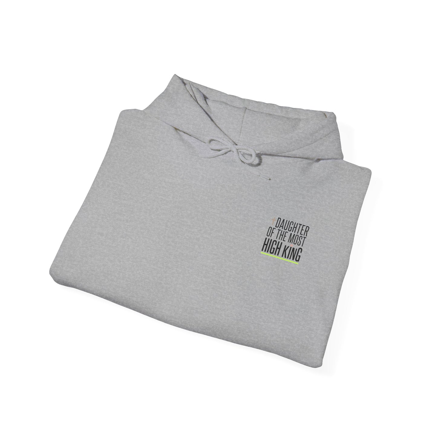 Daughter of the Most High King Hoodie | Faith-Forward Minimalist Christian Apparel