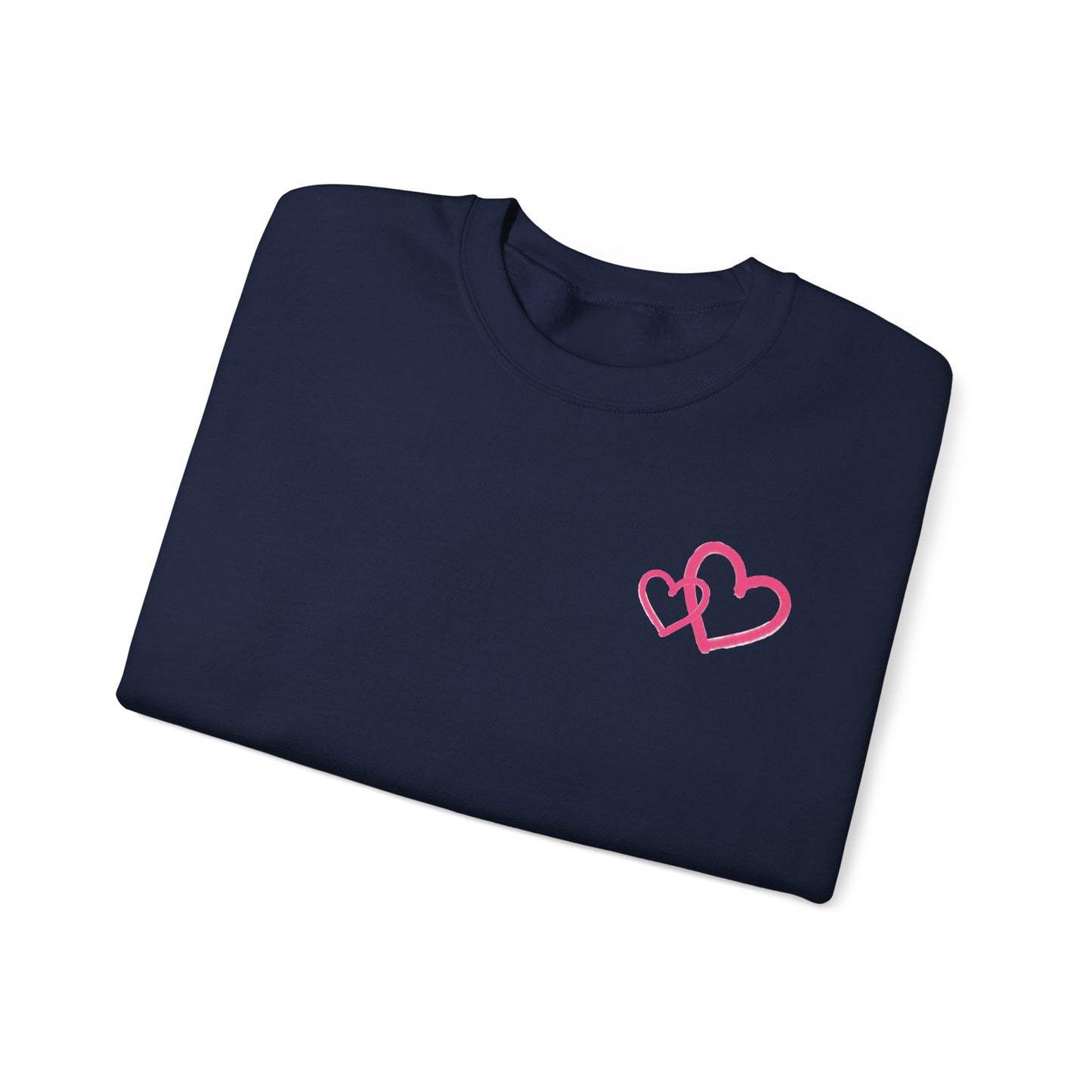Marker Hearts Crewneck Sweatshirt