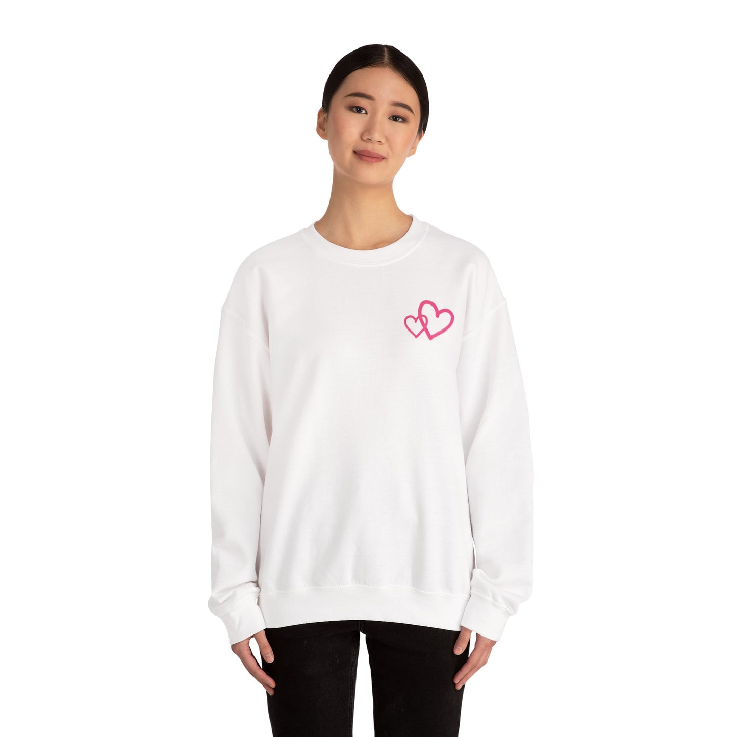 Marker Hearts Crewneck Sweatshirt