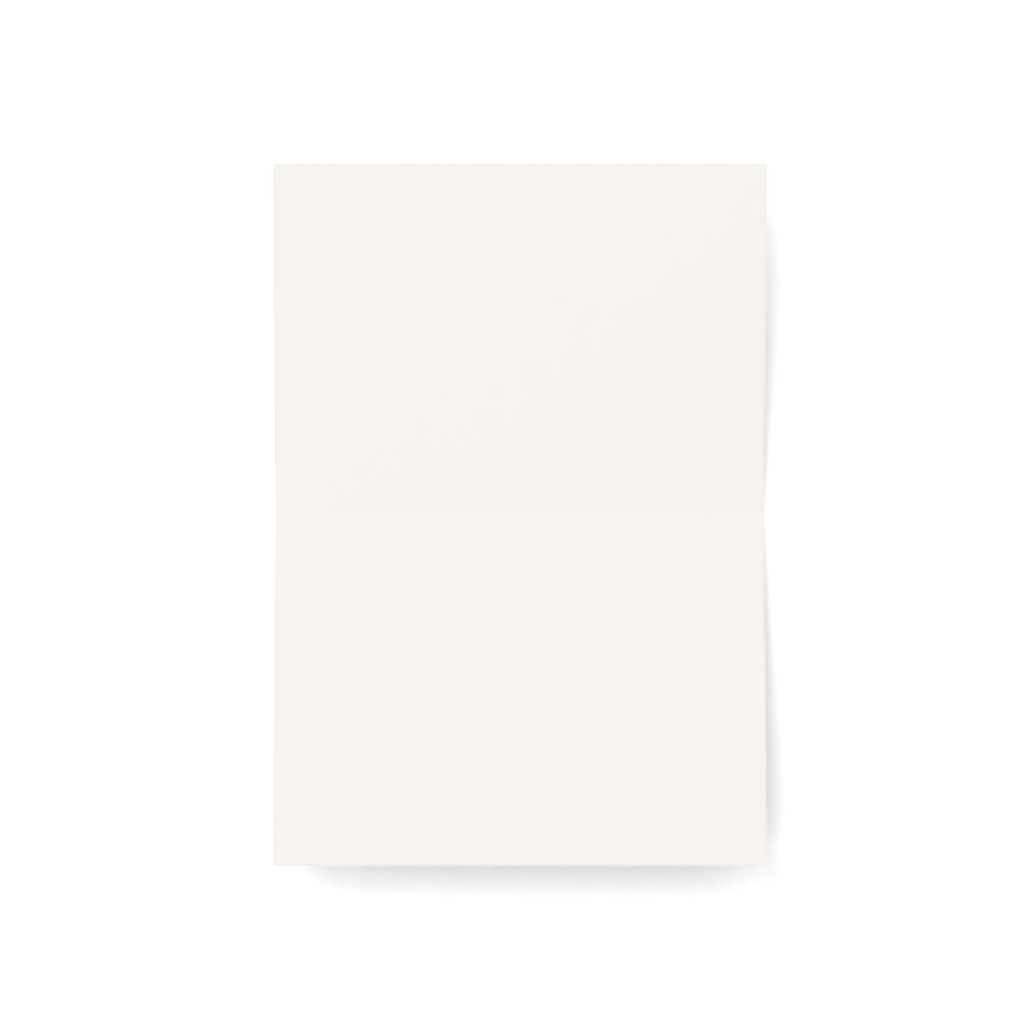Thank You Greeting Cards – Heart Script Folded Cards (Single, 10, 30, 50 Pack)