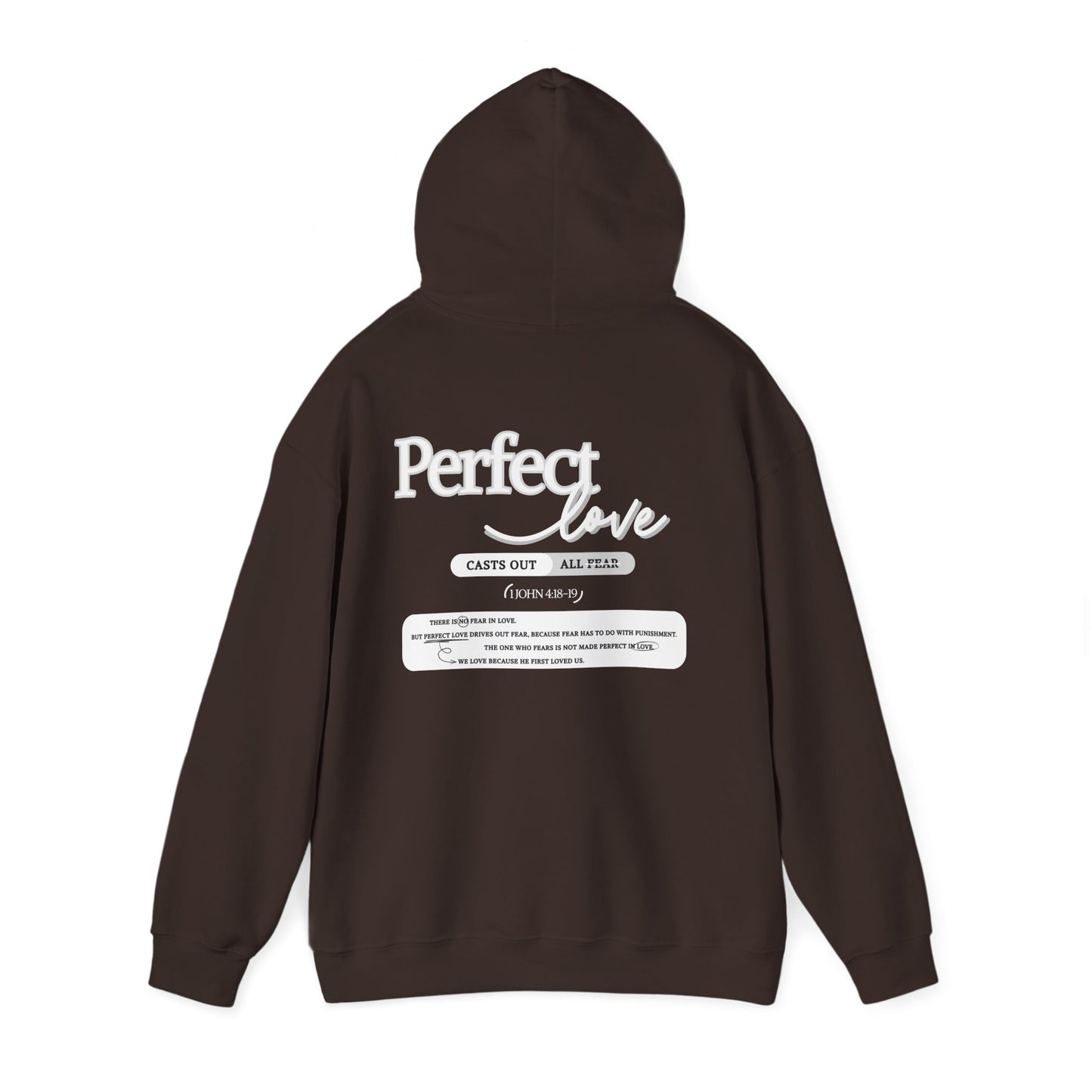 Perfect Love Hoodie | Oversized Pullover Sweatshirt, Minimal Script Design