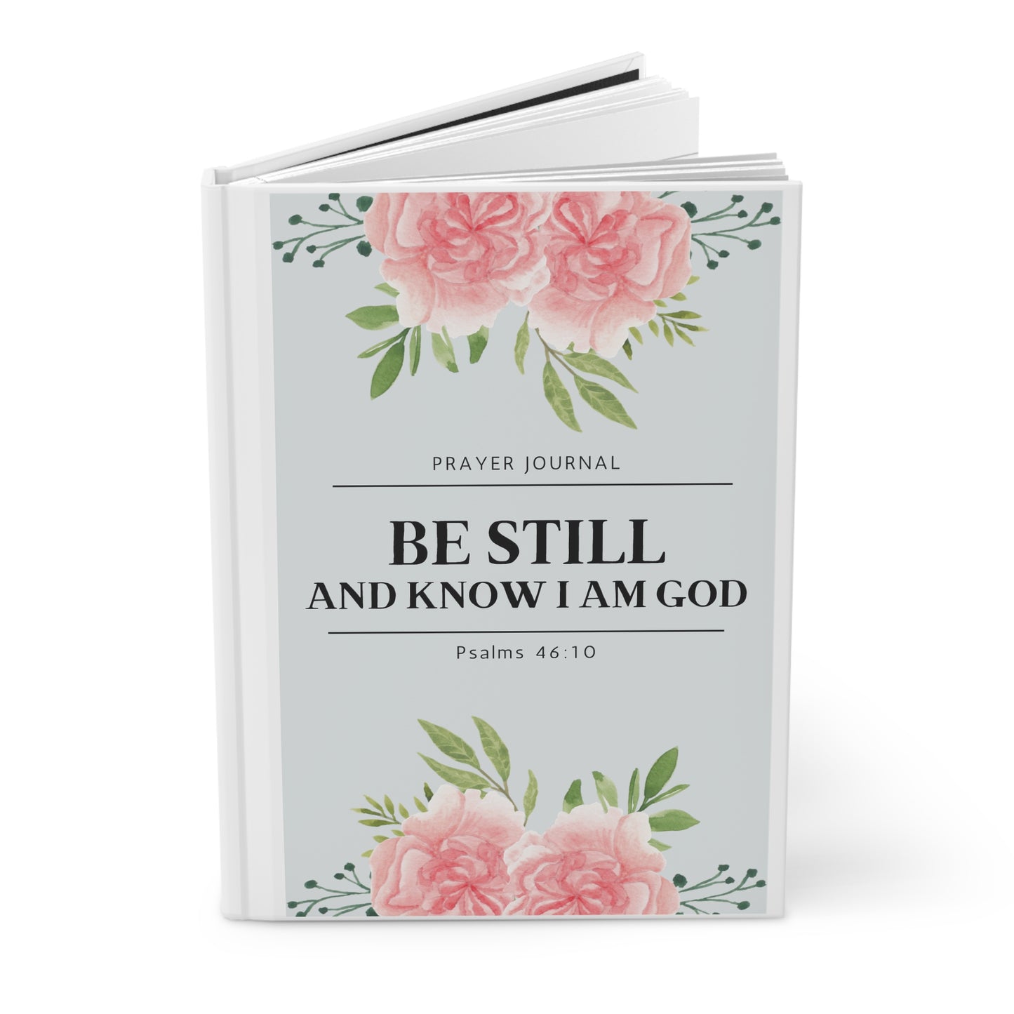 Be Still Prayer & Faith Journal Notebook | Light Blue Hardcover Journal