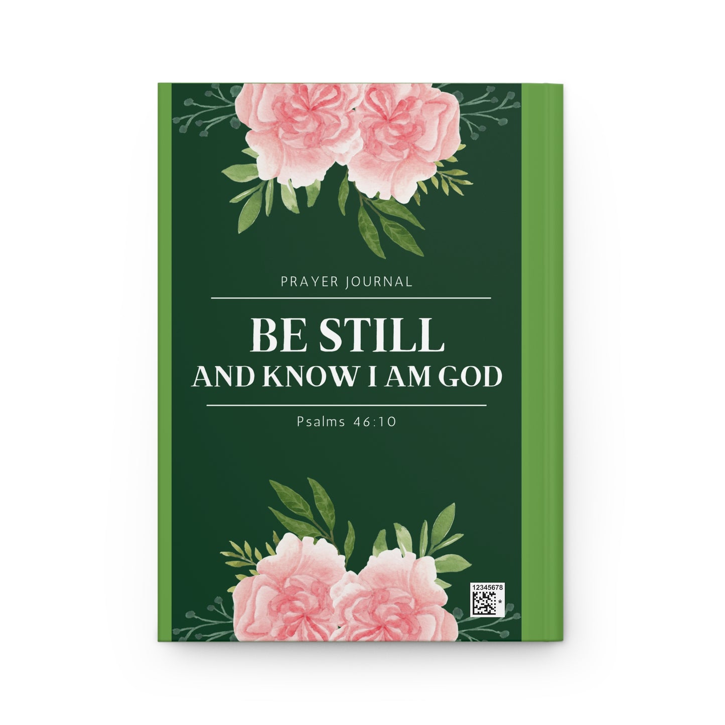 Prayer & Faith Notebook Journal | Black & Light Green Hardcover Journal