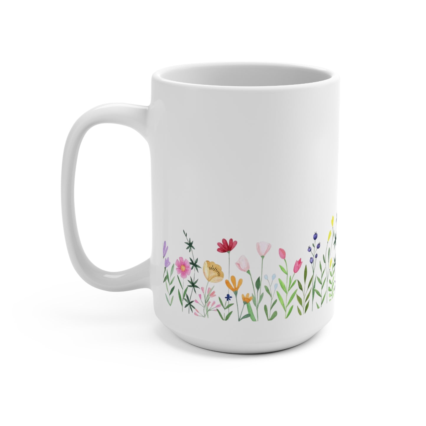 His Mercies Are New Every Morning mug | Lamentations 3:23 floral scripture