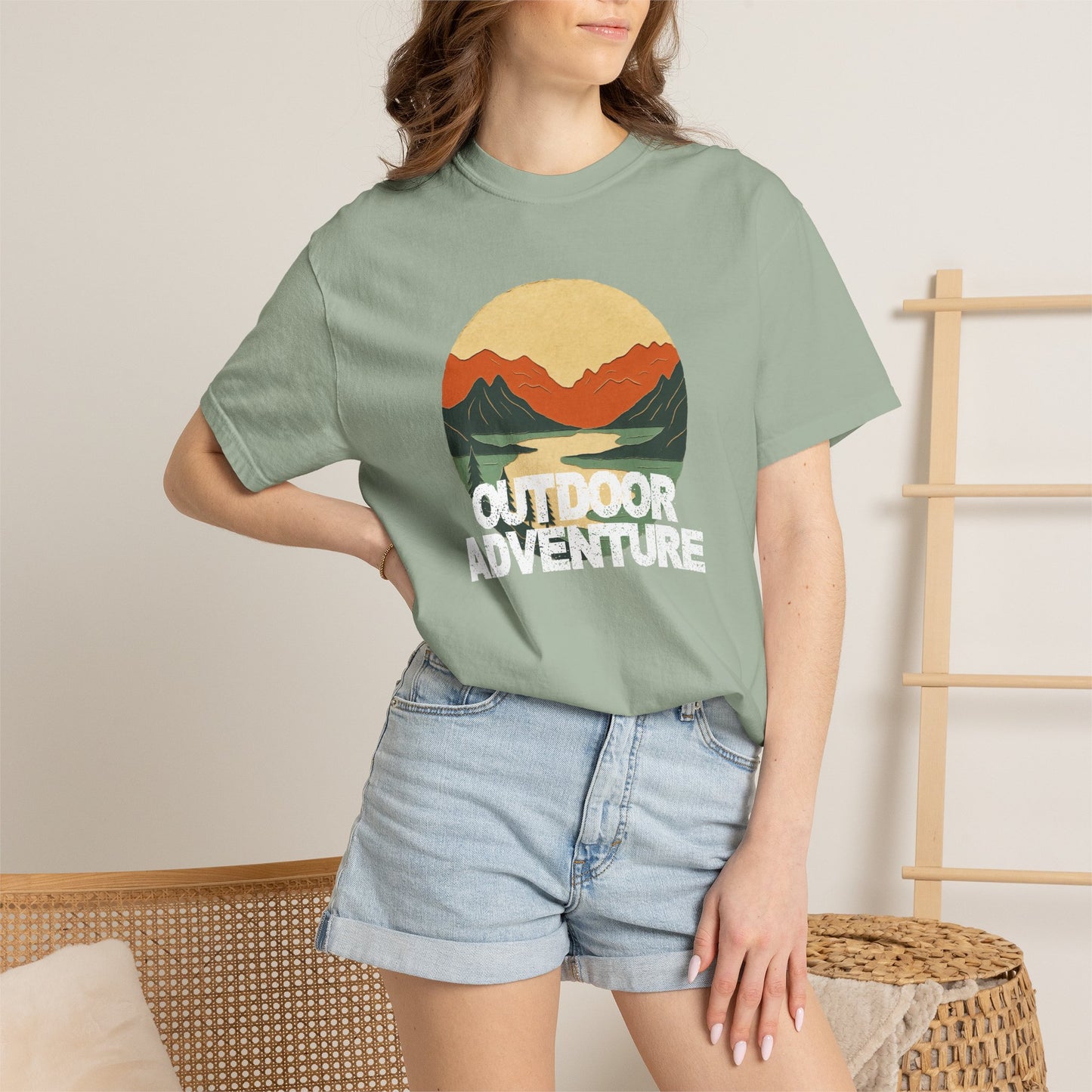 Outdoor Adventure Graphic Garment-Dyed T-shirt
