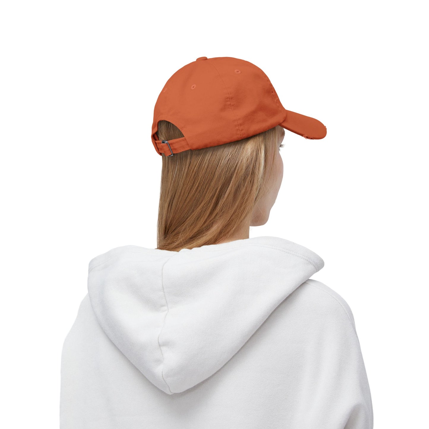 Distressed Heart Cap — Vintage Baseball Hat with Sketched Heart