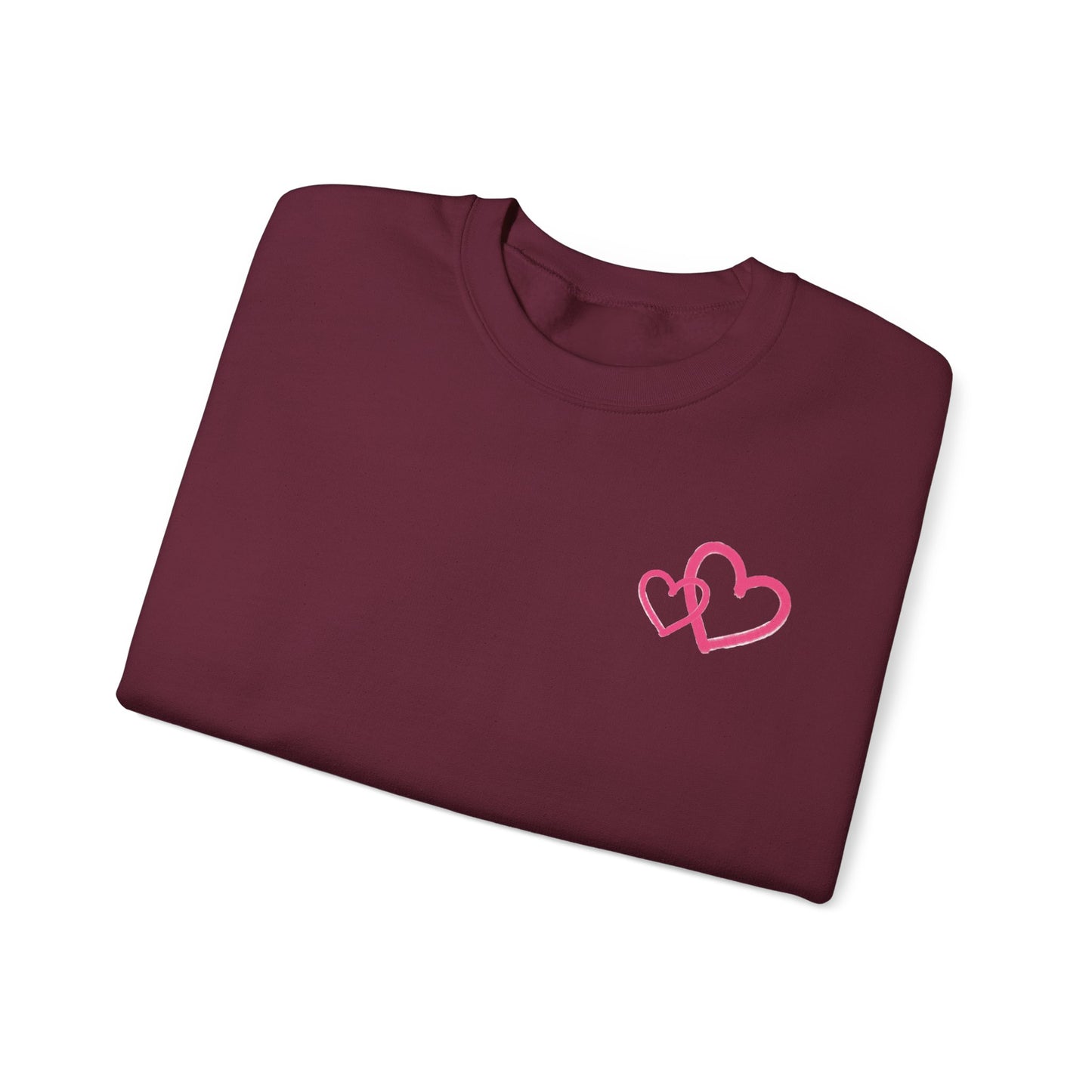 Marker Hearts Crewneck Sweatshirt