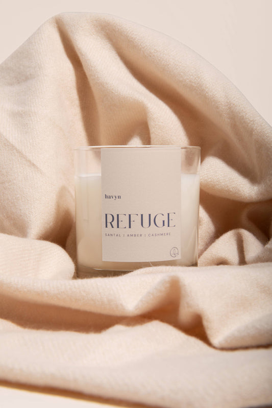 REFUGE Candle (Santal, Amber, Woods)