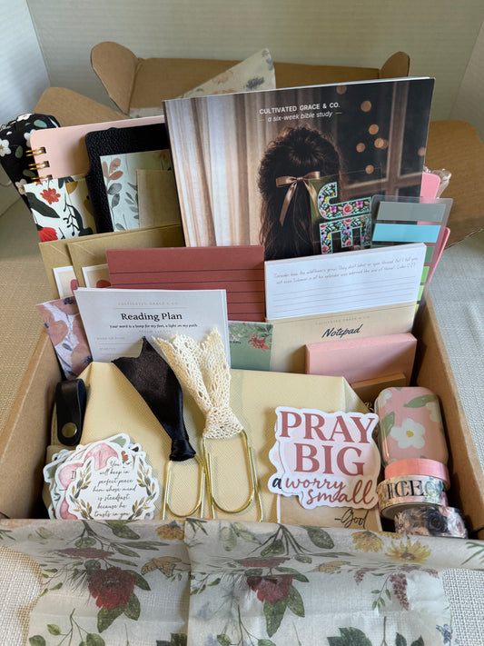The Bible Study Box — 60+ Piece Bible Study Gift Set | Cultivated Grace & Co.