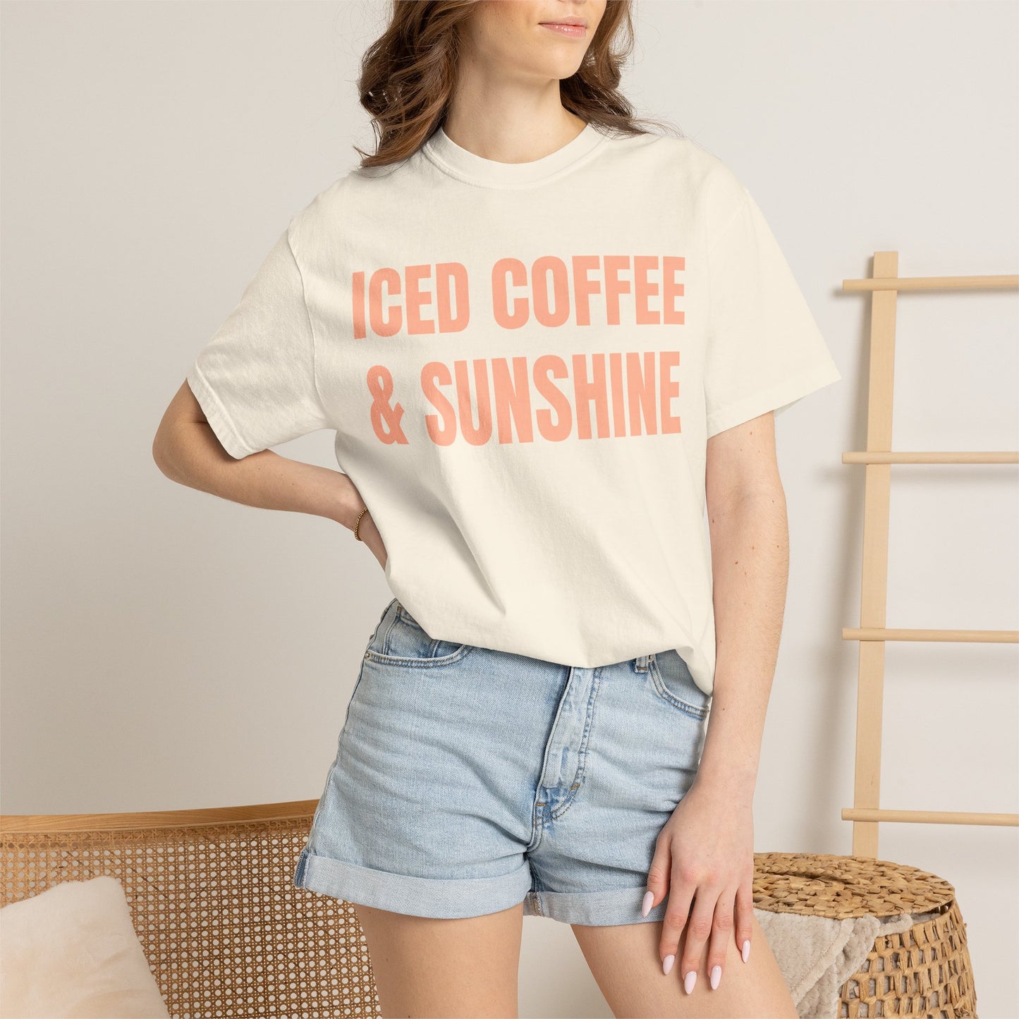 Iced Coffee & Sunshine Garment-Dyed T-shirt