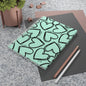 Heart Pattern Spiral Notebook — Mint Green Love, Peace & Joy Journal