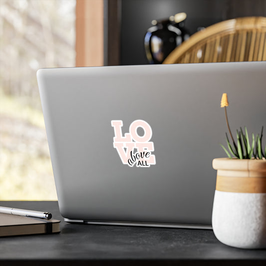 Love Above All sticker | Kiss-cut vinyl decal