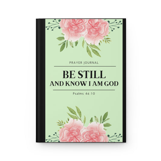 Prayer & Faith Journal Notebook | Light Green & Black Hardcover Journal