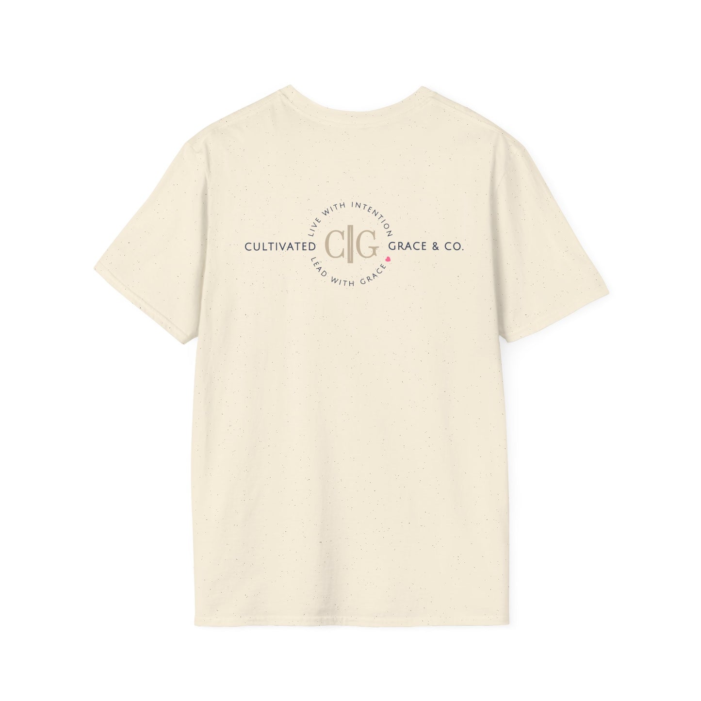 Cultivated Grace & Co. Badge Logo T-Shirt — Unisex Softstyle Tee