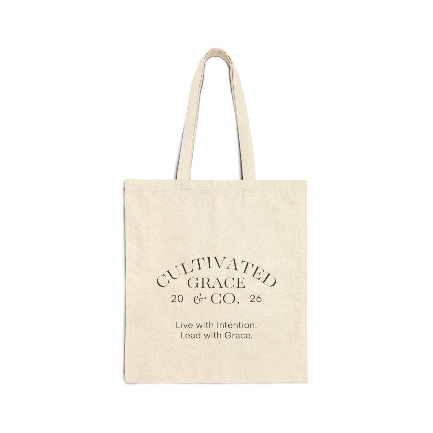 Tote Bag — 'Just Pray' Pink Heart Canvas Tote (Faith-Inspired Everyday Shopper)