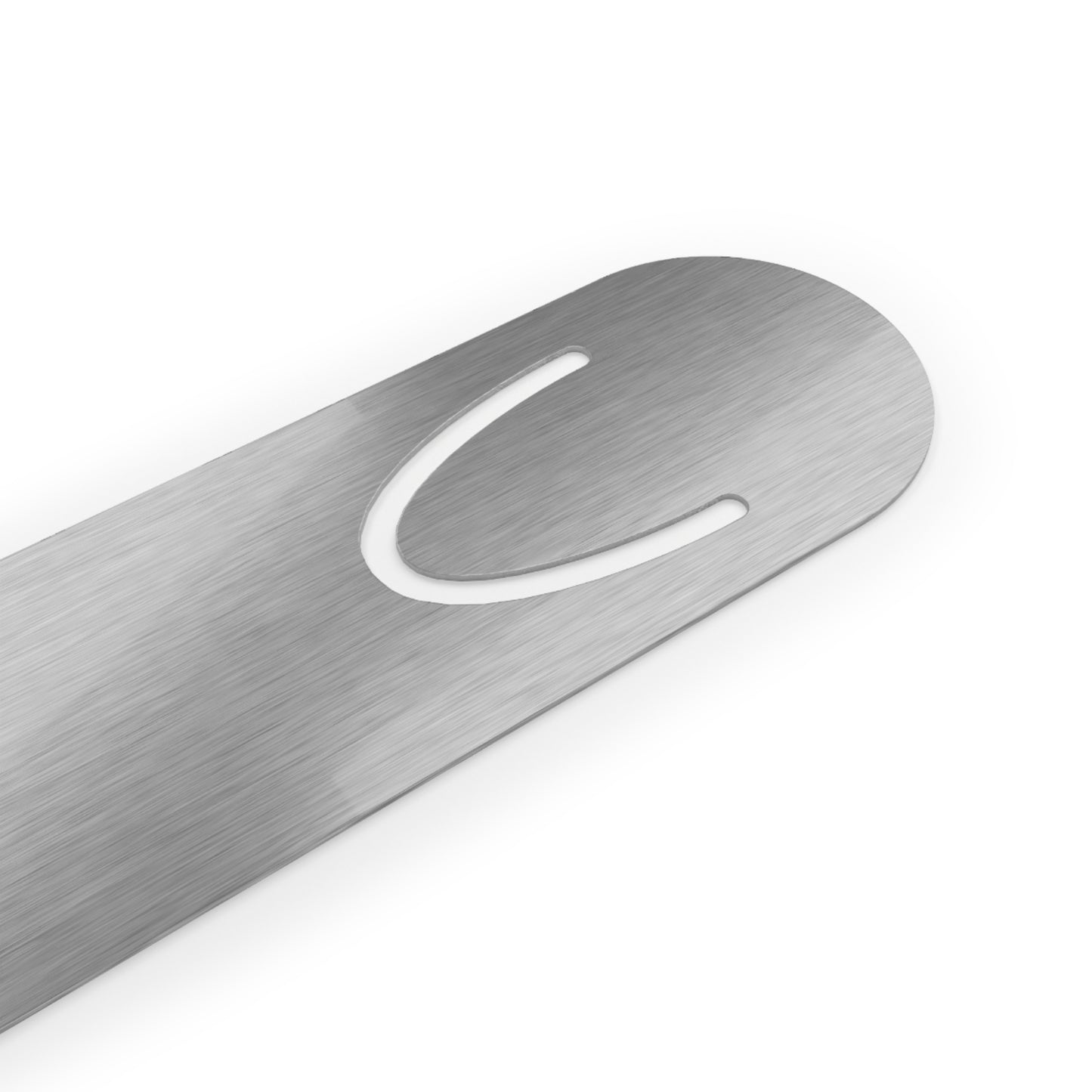 Paw Print Metal Bookmark — Silver Stainless Steel Bookmark for Cat & Dog Lovers