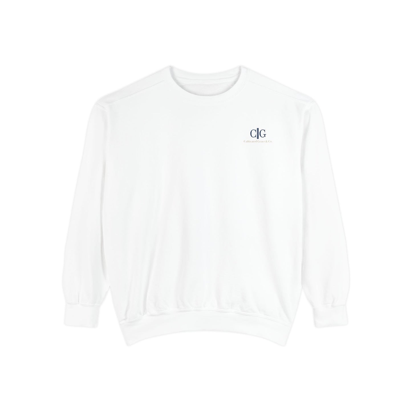 Cultivated Grace Co. Logo Sweatshirt — Comfort Colors Garment-Dyed Crewneck