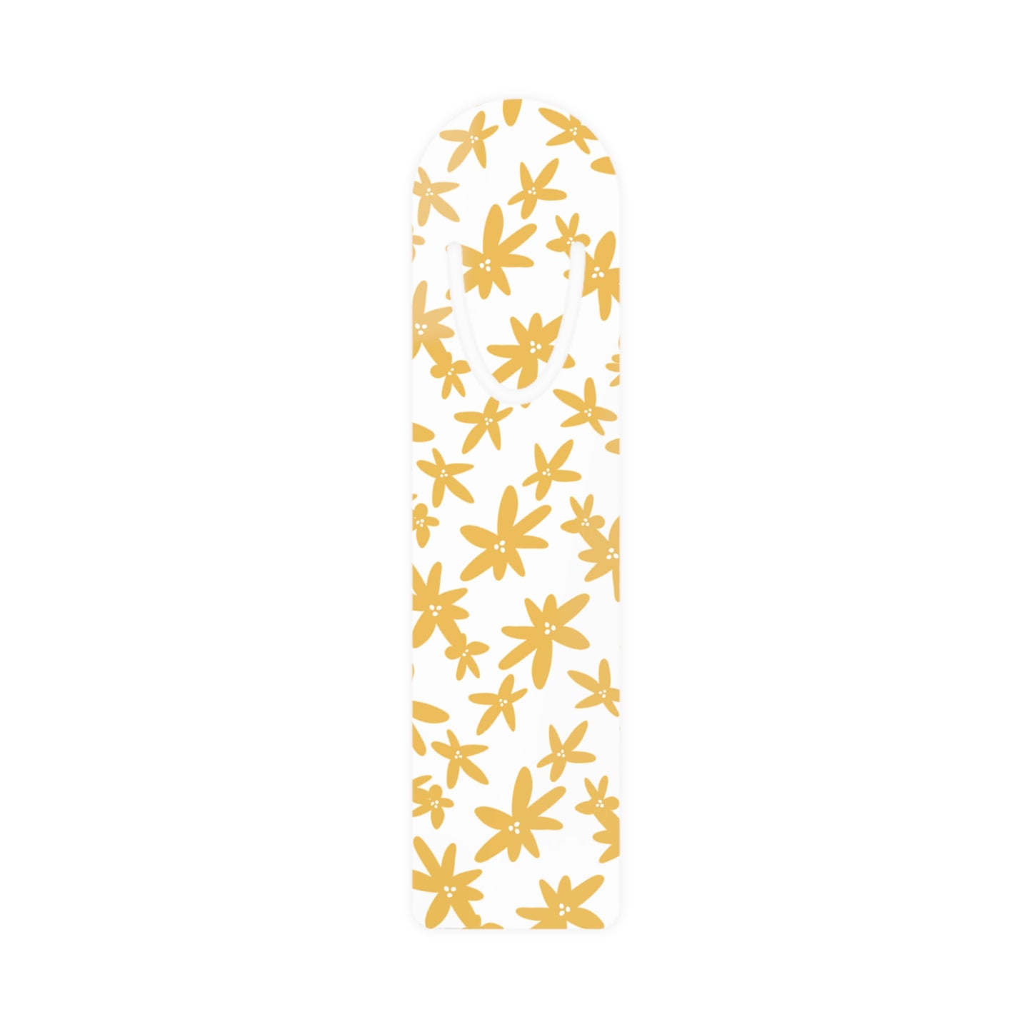 Yellow Daisy Floral Bookmark – Slim Metal Page Marker