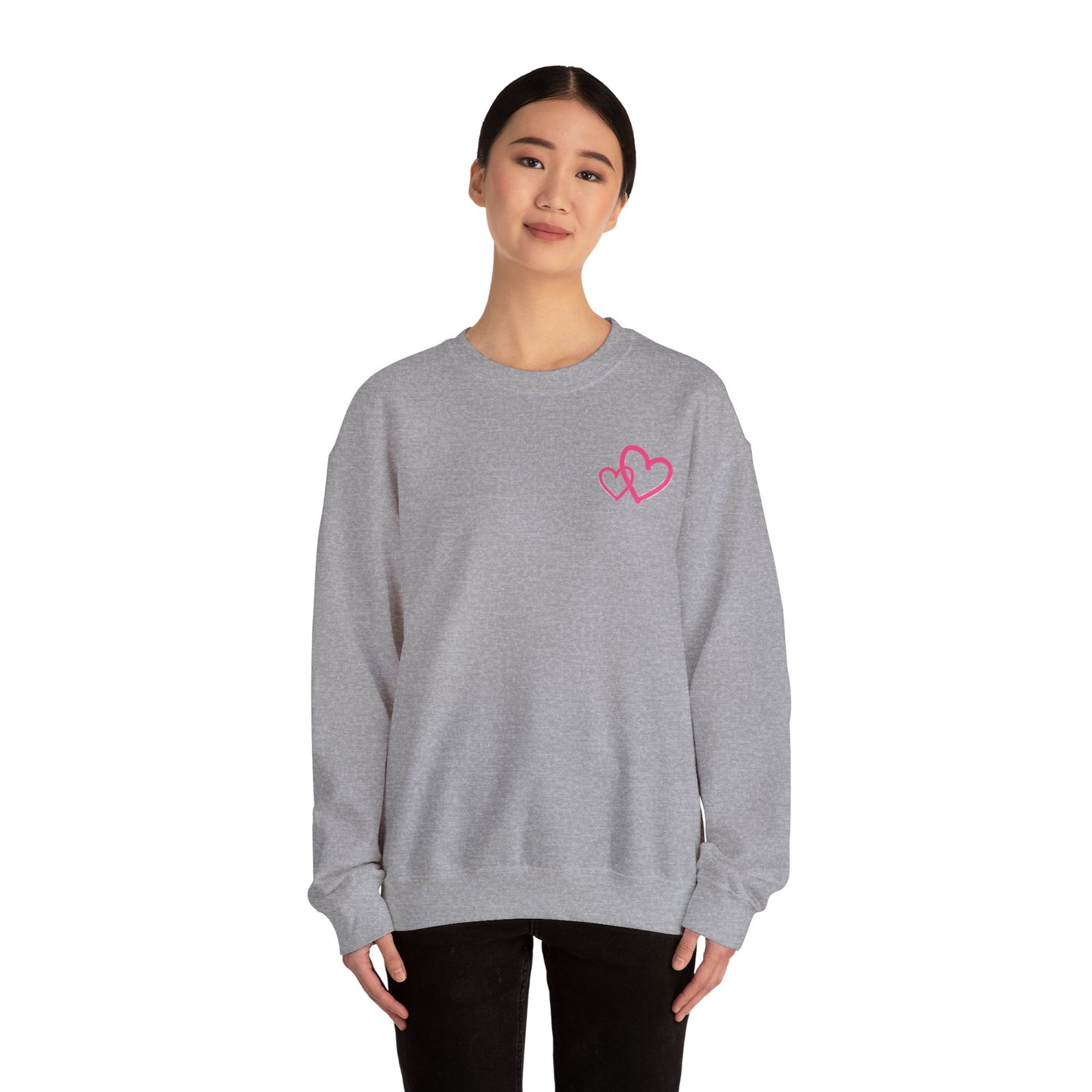 Marker Hearts Crewneck Sweatshirt