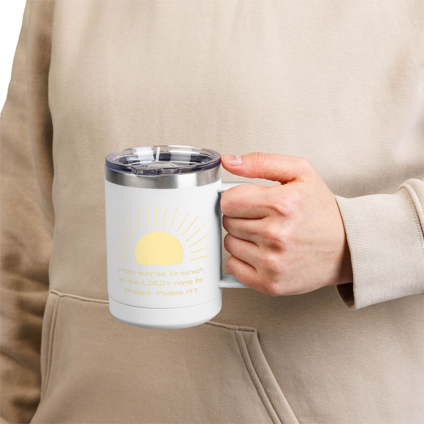 Praised Psalm 113:3 | Stainless Steel 15oz Tumbler