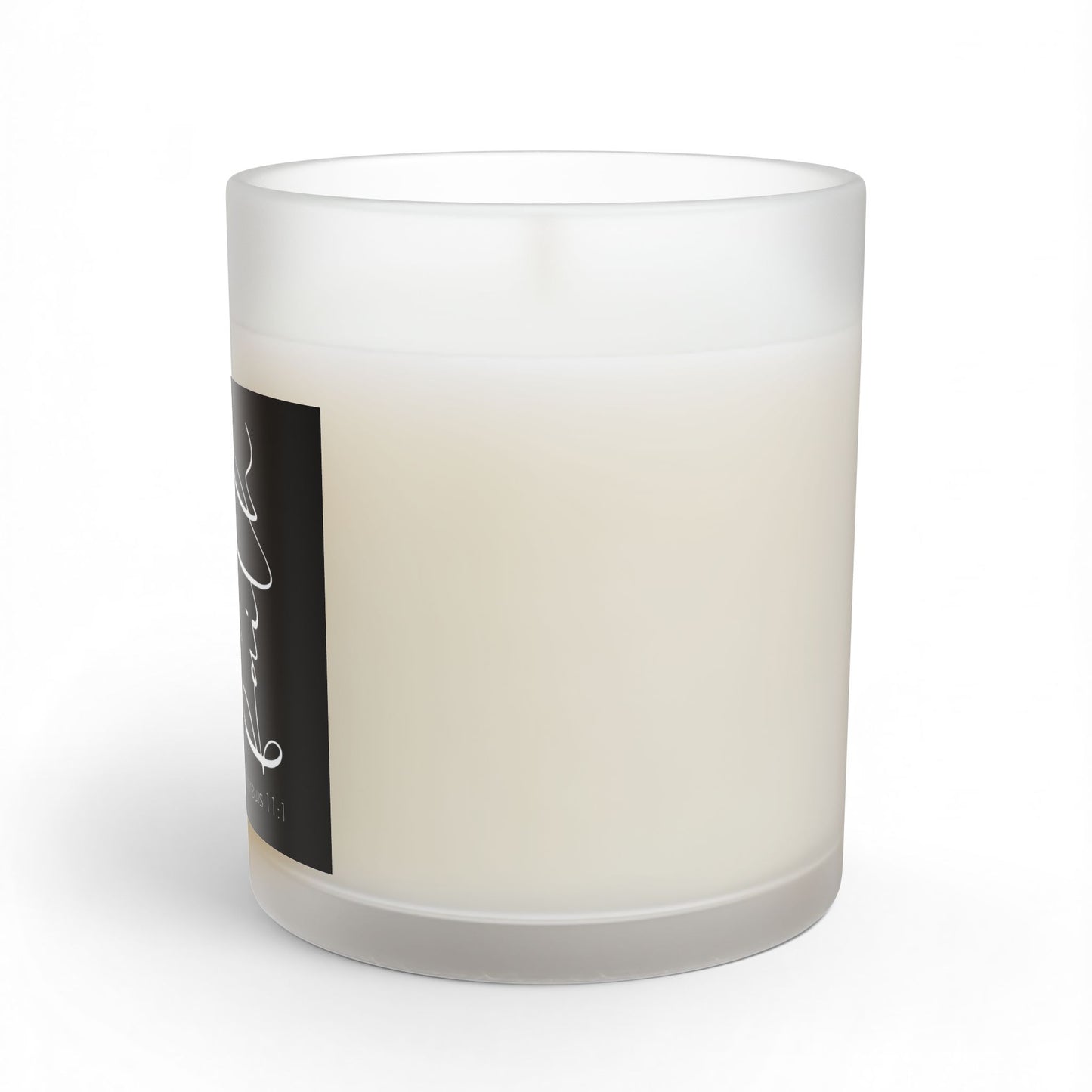 Hebrews 11:1 Faith Quote Glass Candle | 11oz