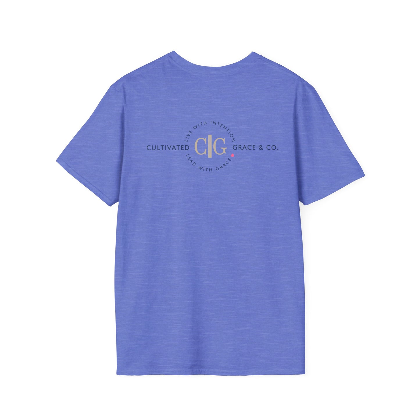Cultivated Grace & Co. Badge Logo T-Shirt — Unisex Softstyle Tee