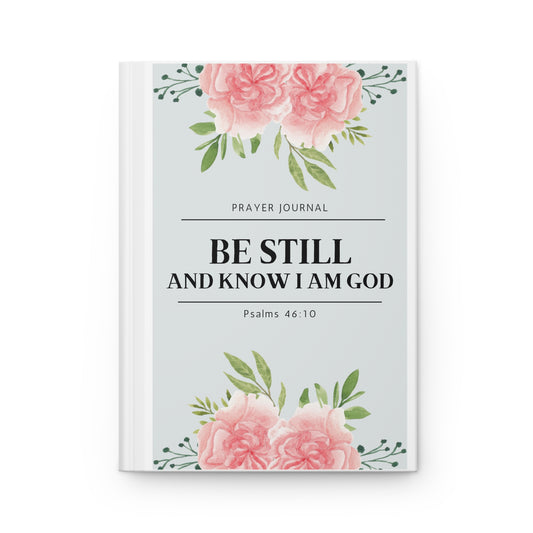 Be Still Prayer & Faith Journal Notebook | Light Blue Hardcover Journal