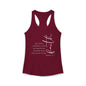 Hebrews 11:1 Faith Scripture Racerback Tank | Women's Inspirational Verse