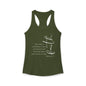 Hebrews 11:1 Faith Scripture Racerback Tank | Women's Inspirational Verse