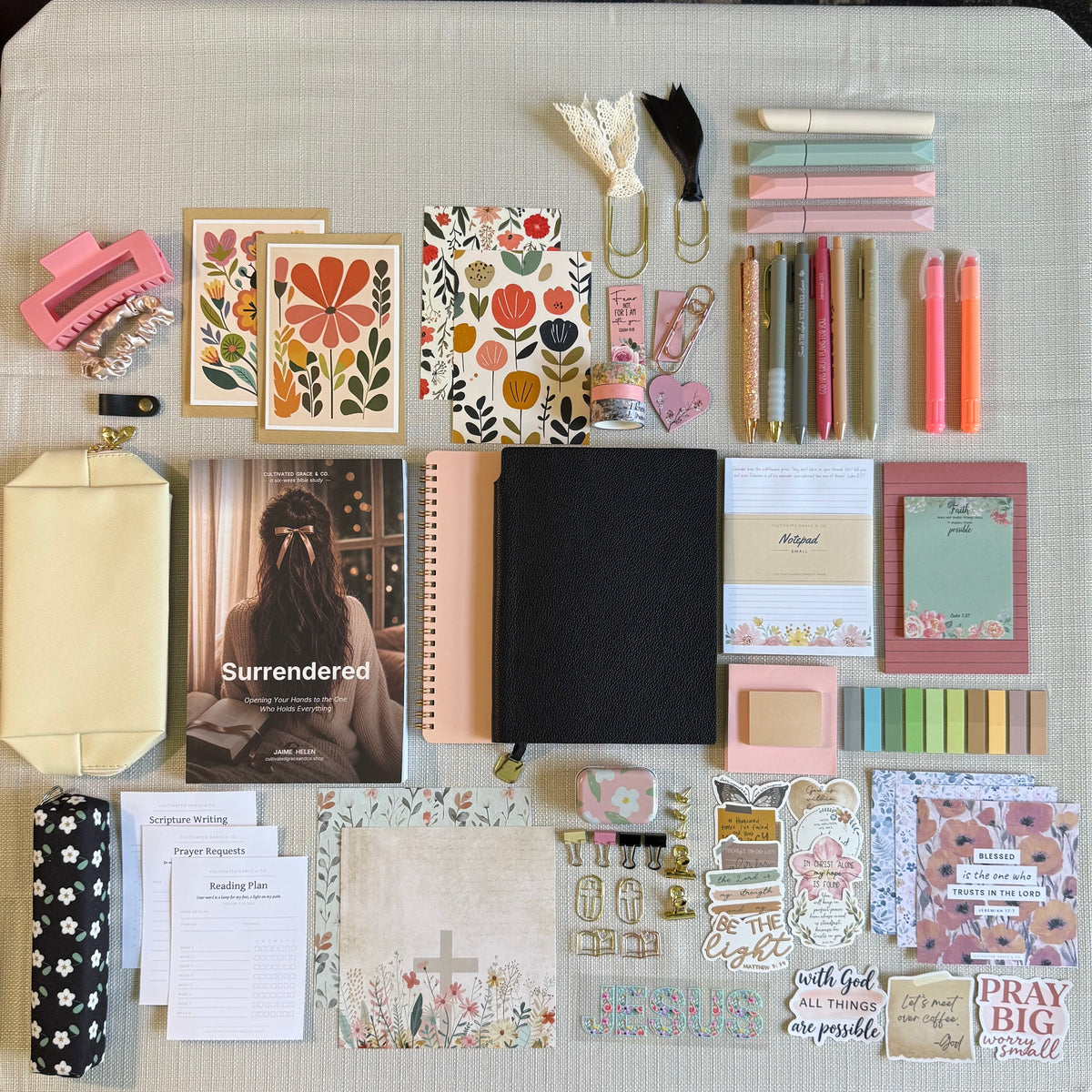 The Bible Study Box — 60+ Piece Bible Study Gift Set | Cultivated Grace & Co.