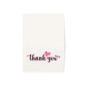 Thank You Greeting Cards – Heart Script Folded Cards (Single, 10, 30, 50 Pack)