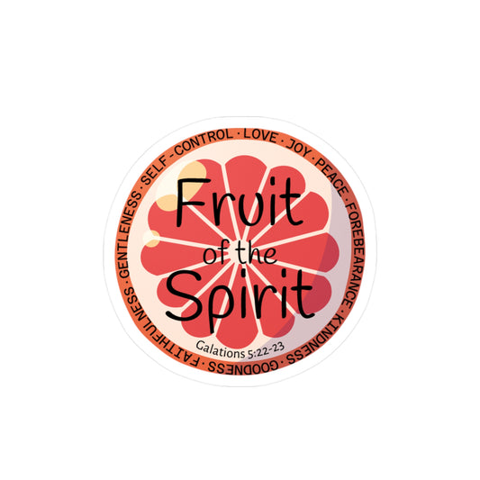 Fruit of the Spirit Vinyl Decal | Kiss-Cut Sticker